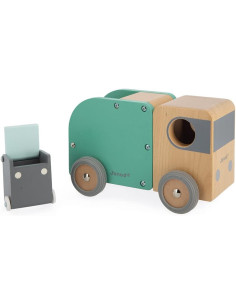 Camión de Basura de Madera - Bolid - Janod J04633 2