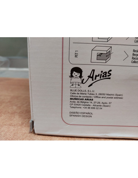 Muñeca reborn Arias 40 cm Aday beige C/ capazo - Arias 98124