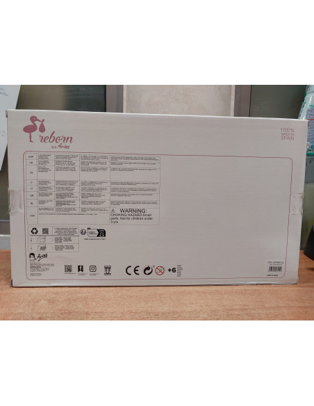 Muñeca reborn Arias 40 cm Aday beige C/ capazo - Arias 98124