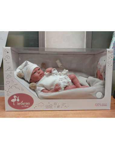 Muñeca reborn Arias 40 cm Aday beige... Muñeca reborn Arias 40 cm Aday beige...