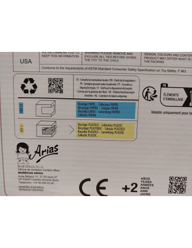 Muñeca con Peso Elegance 45 cm - Adi...