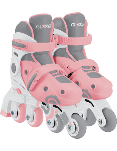 Patines en Línea Evolutivos 2 en 1 para niños - Talla 26-29 - Color Rosa - Globber