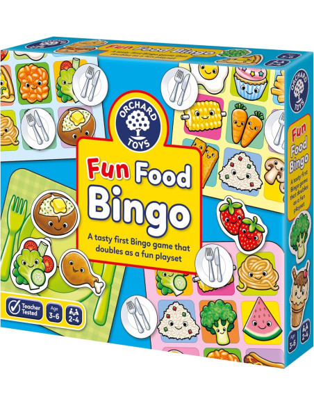 Bingo para Niños - Fun Food Bingo - Orchard Toys