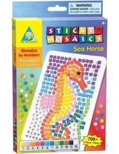 Juego de Manualidades - Mosaico con Adhesivos Goma Eva Caballito de Mar  - Orb Factory