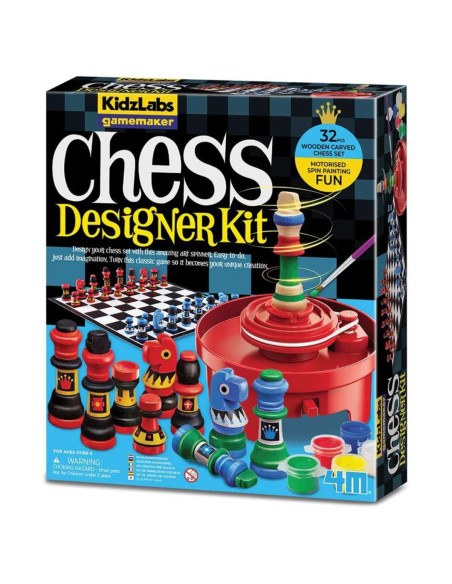 Juego de Manualidades - Diseña Tu Juego de Ajedrez - Chess Designer Kit - 4M