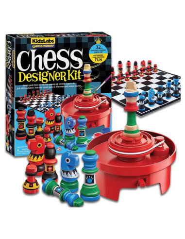 Juego de Manualidades - Diseña Tu Juego de Ajedrez - Chess Designer Kit - 4M