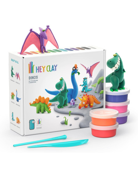 Juego de Moldeado - Juego de Manualidades - Dinosaurios set 6 figuras - Ludilo