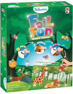 Juego de Manualidades - Actividad artística y manual - Foil Fum - Mundo Animal - Ludilo