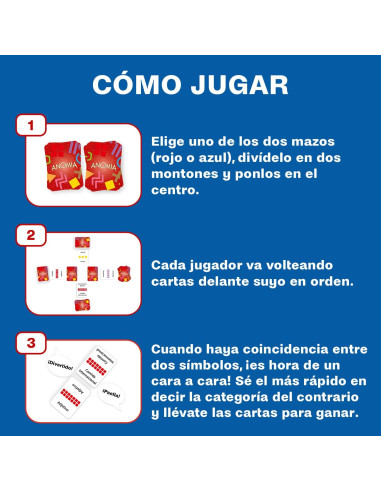 Juego de Cartas - Percepción visual y Velocidad - Anomia - Lúdilo