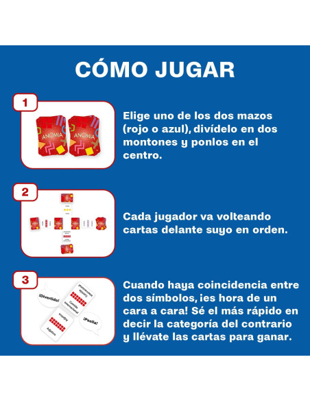 Juego de Cartas - Percepción visual y Velocidad - Anomia - Lúdilo