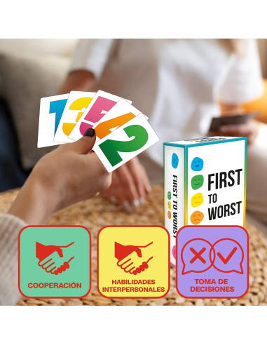 Juego de Mesa - Juego de Cartas First To Worst - Ludilo