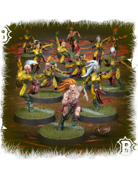 Wood Elf Blood Bowl the game of fantasy football the athelorn avengers -Warhammer 200-66