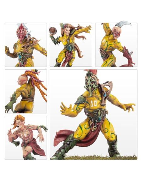 Wood Elf Blood Bowl the game of fantasy football the athelorn avengers -Warhammer 200-66