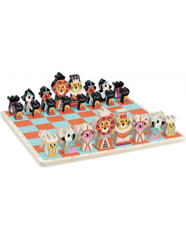 Juego de Ajedrez para niños, un clasico que nunca pasa de moda - Vilac VI7721 - 32 Piezas