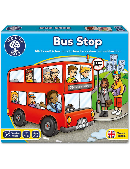 Juego de sumas y restas Bus stop - Orchard Toys