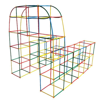 Juego de construcción multicolor como ejemplo de juguete adaptado a cada etapa del desarrollo infantil