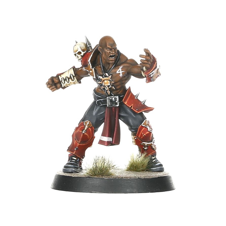 Khorngor Blood Bowl miniatura Warhammer Caos detalle componentes kit