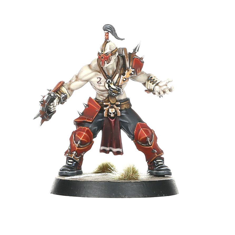 Peanas Citadel 32 mm y contenido completo caja Blood Bowl Khorne Games Workshop