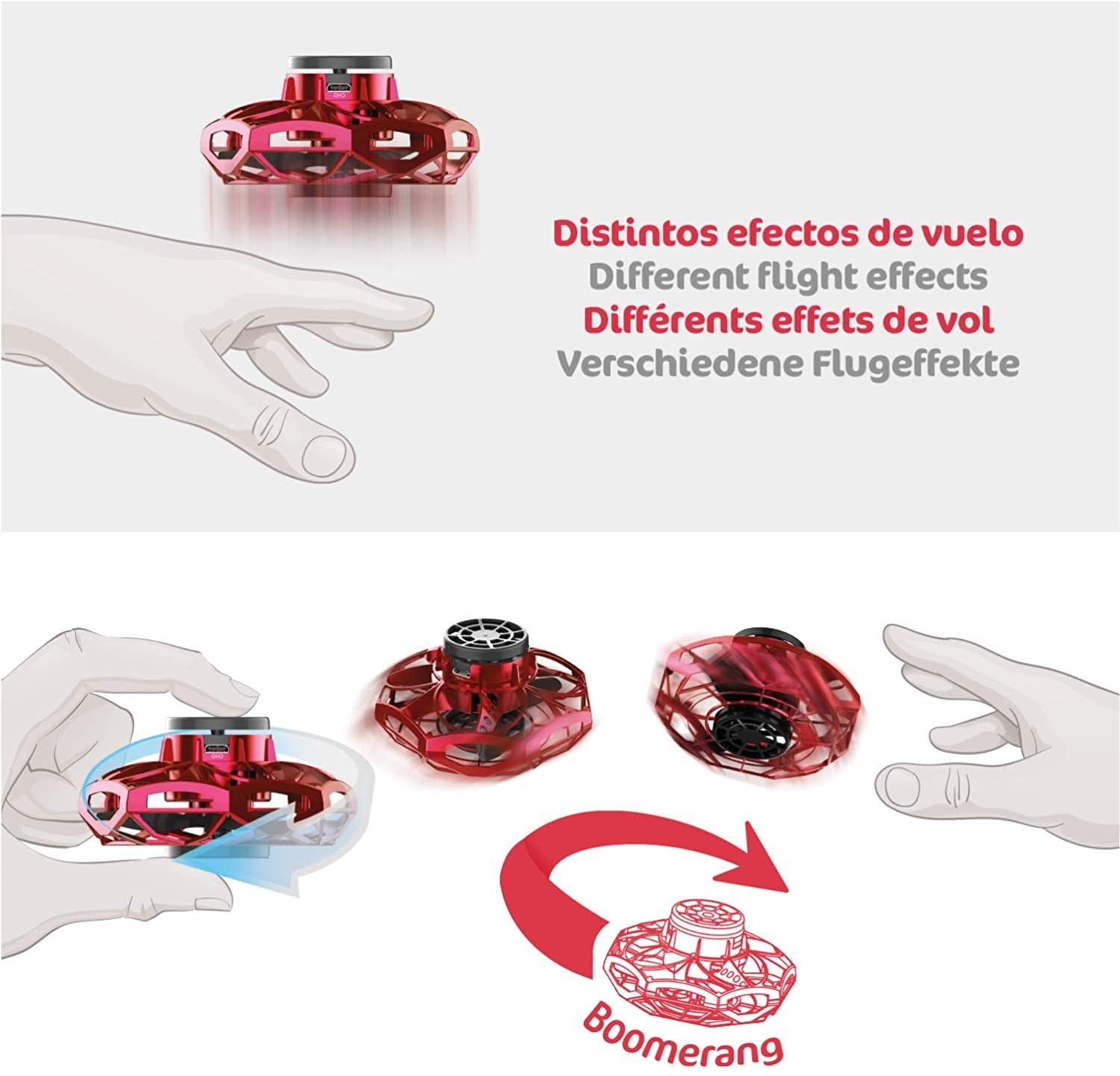 NUEVA PEONZA VOLADORA CON LUCES LED - Juega conmigo