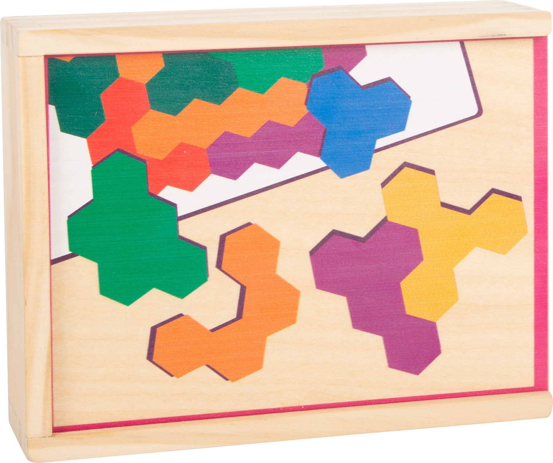 PUZLE EDUCATIVO DE MADERA HEXAGONO
