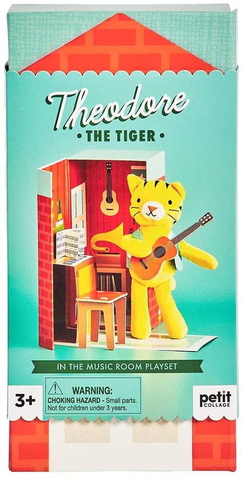 Peluche Theodore the Tiger - Juguete Suave y Seguro de Petit Collage