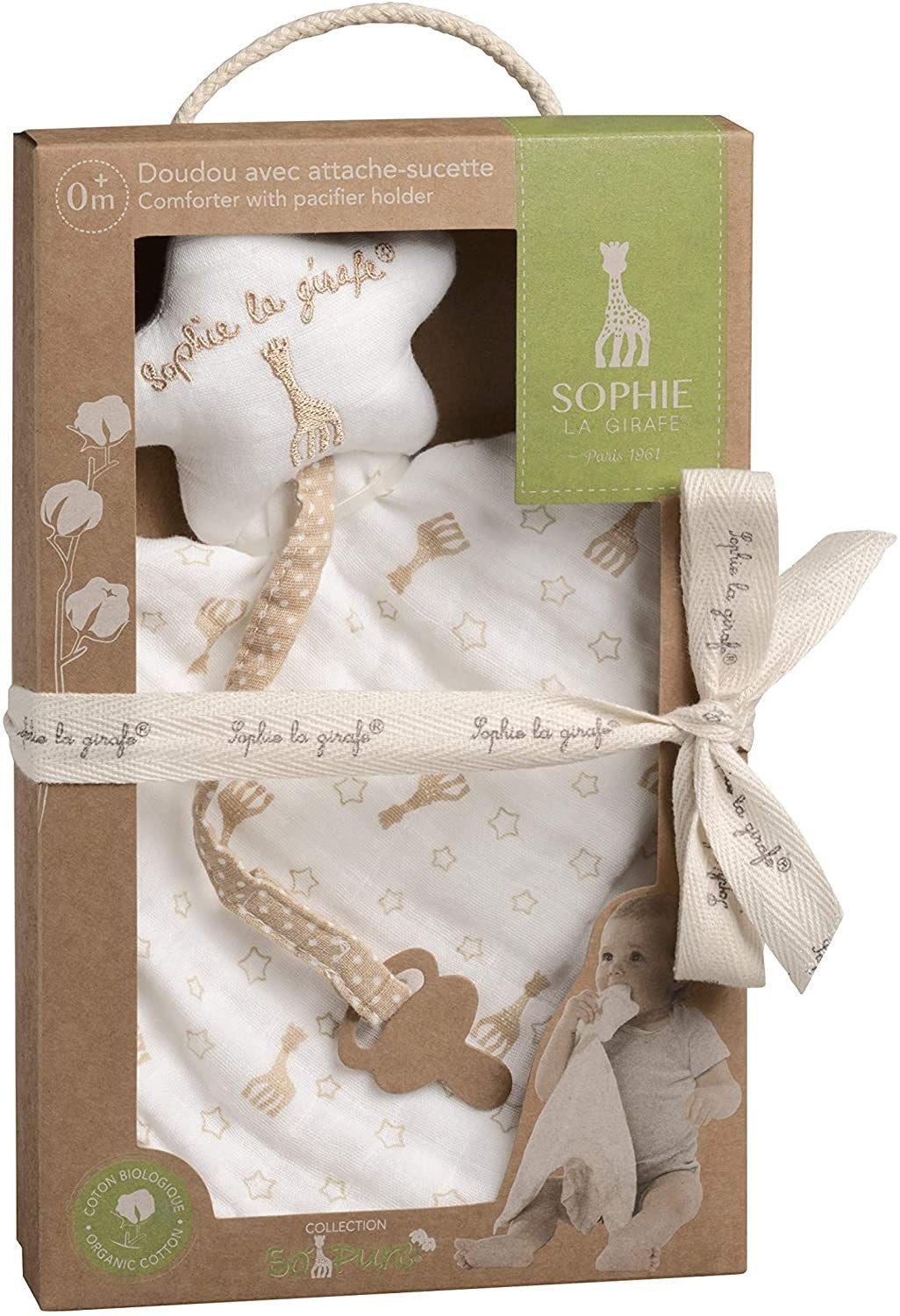 DOUDOU 100% ALGODON BIO - Sophie la Girafe