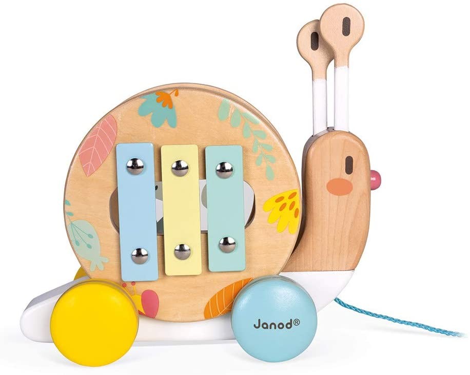 Juego de arrastre caracol musical - Janod 05159