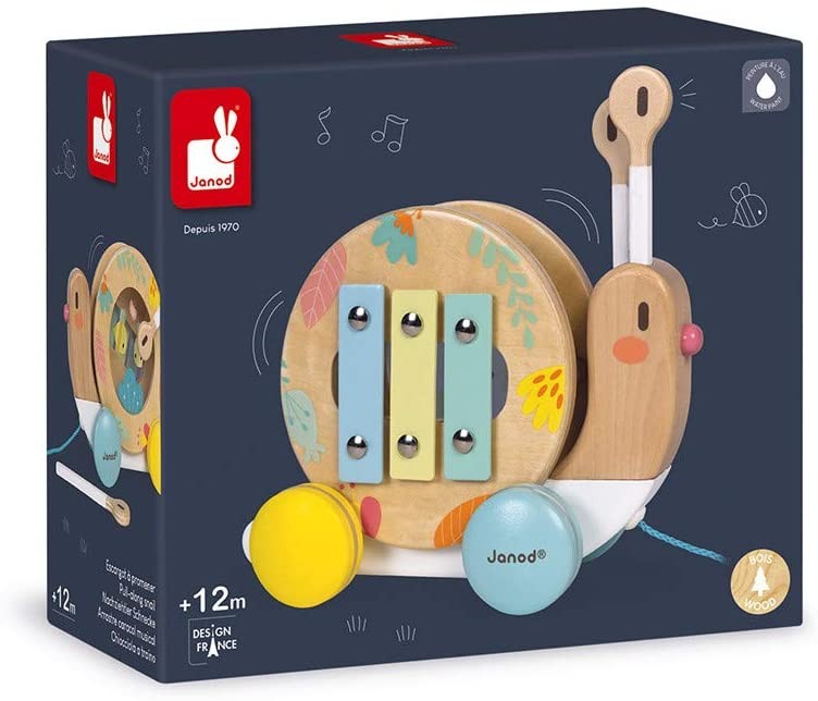 Juego de arrastre caracol musical - Janod 05159