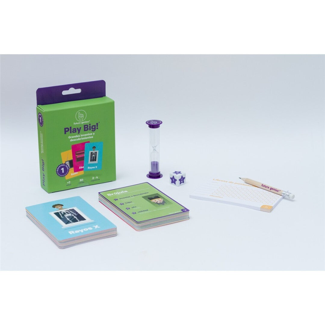 Juego de cartas grandes inventos y descubrimientos - Future Genius