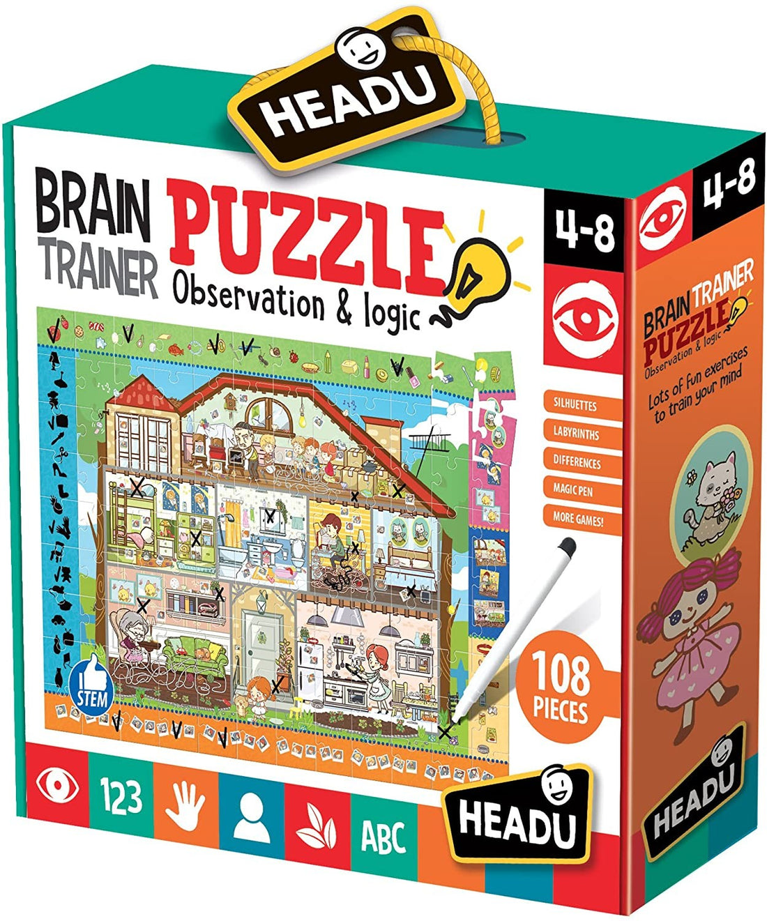 BRAIN PUZZLE TINER OBSERVACION Y CONCENTRACION - Headu