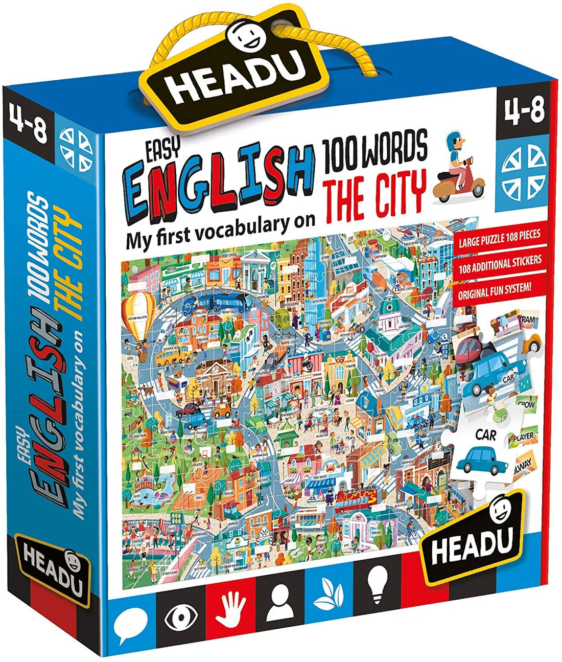 PUZZLE THE CITY 100 PALABRAS EN INGLÉS - Headu