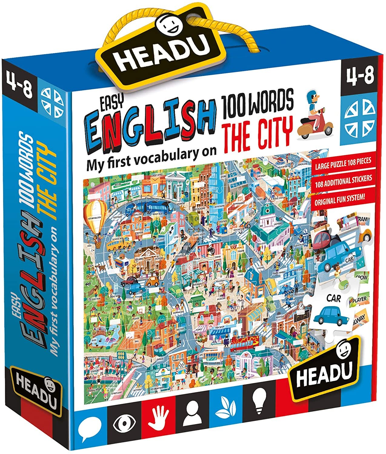 PUZZLE THE CITY 100 PALABRAS EN INGLÉS - Headu