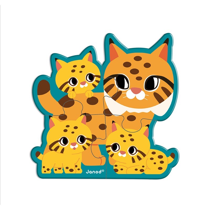 5 PUZLES EVOLUTIVOS ANIMALES - Janod J08625