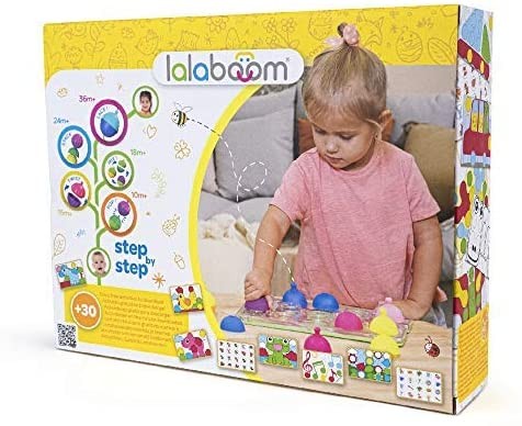 TABLERO DE CLAVIJAS, PLANTILLAS Y CUENTAS 21 PZAS - Lalaboom BL710