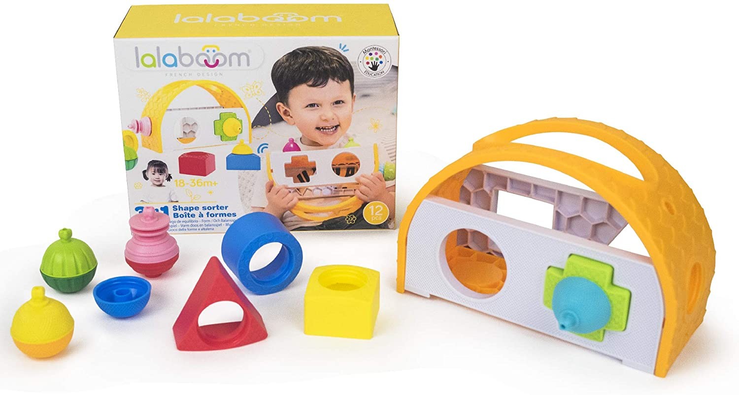 CAJA DE FORMAS 3 EN 1 Y CUENTAS - Lalaboom BL810