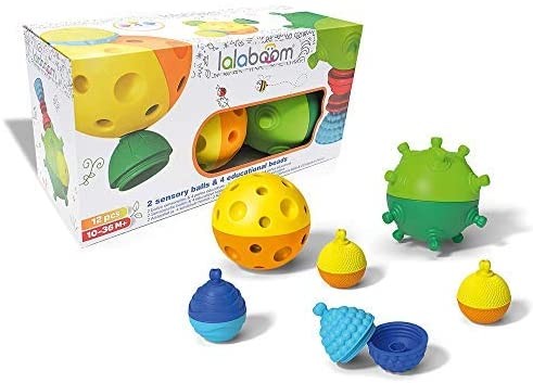2 BOLAS SENSORIALES Y CUENTAS - Lalaboom BL900