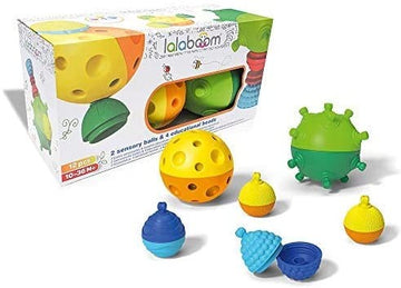 2 BOLAS SENSORIALES Y CUENTAS - Lalaboom BL900