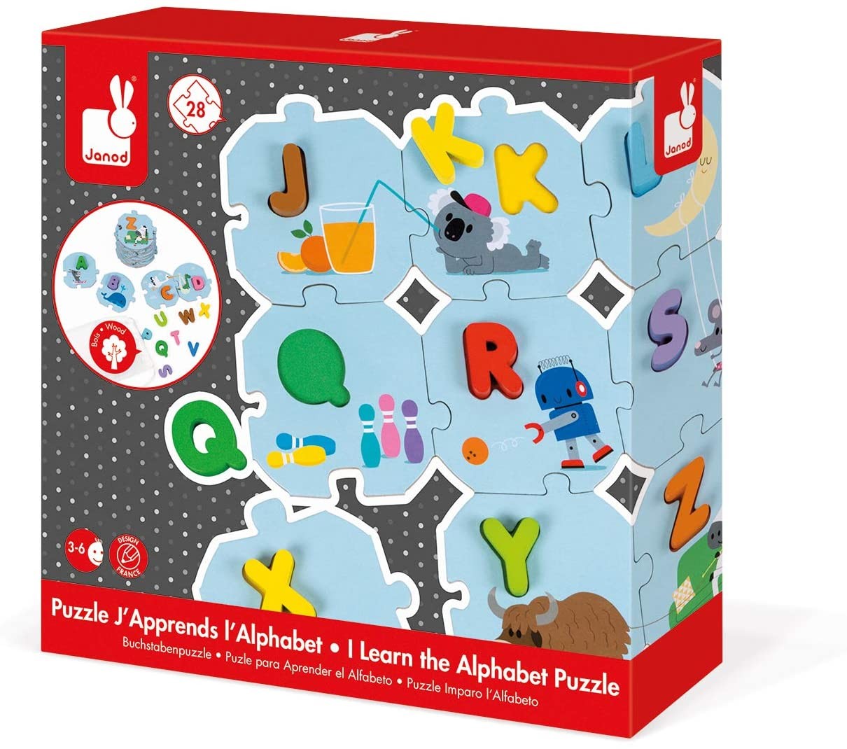 PUZZLE PARA APRENDER EL ALFABETO