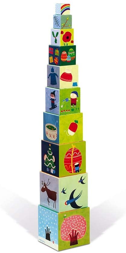 PIRAMIDE CUADRADA LAS 4 ESTACIONES - Janod J02917