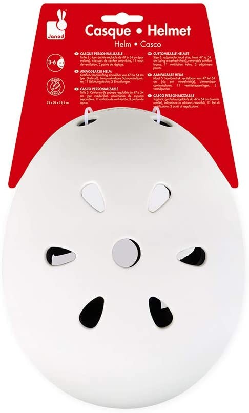 CASCO BLANCO BIKLOON PERSONALIZABLE - Janod J03277