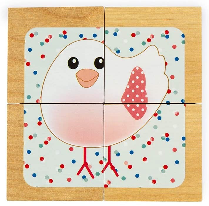 BANDEJA CON 4 CUBOS SOPHIE LA GIRAFE - Janod J09500