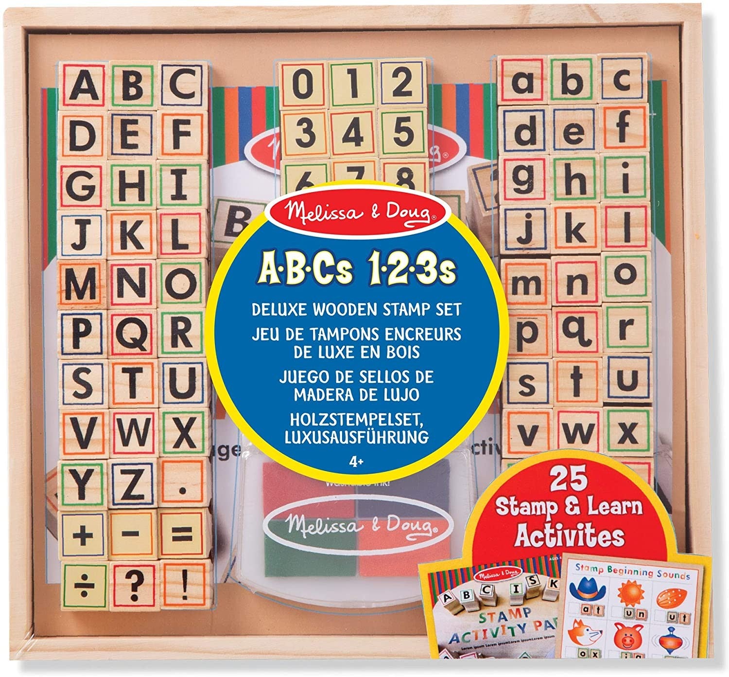 SELLOS ESTAMPAR ABC 123 MADERA - Melissa & Doug