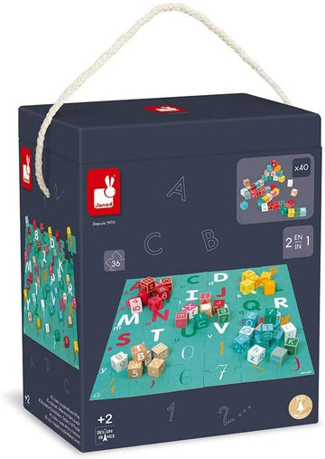 KUBIX SET DE 40 CUBOS + PUZLE - Janod