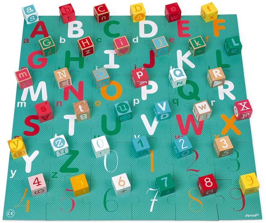 KUBIX SET DE 40 CUBOS + PUZLE - Janod