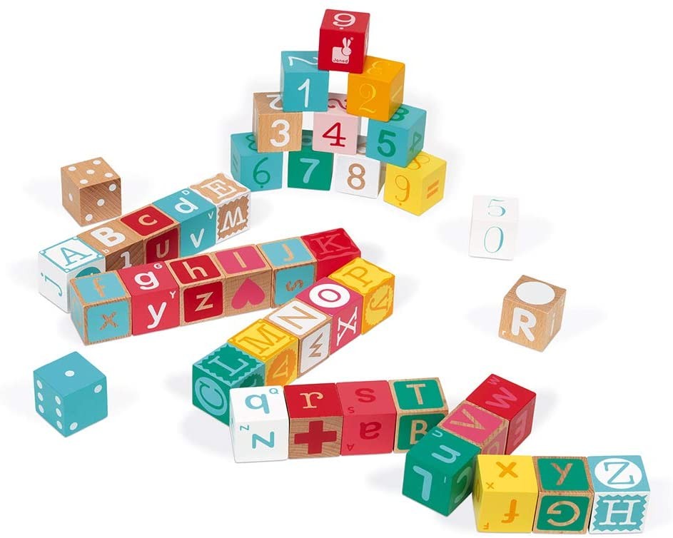 KUBIX SET DE 40 CUBOS + PUZLE - Janod