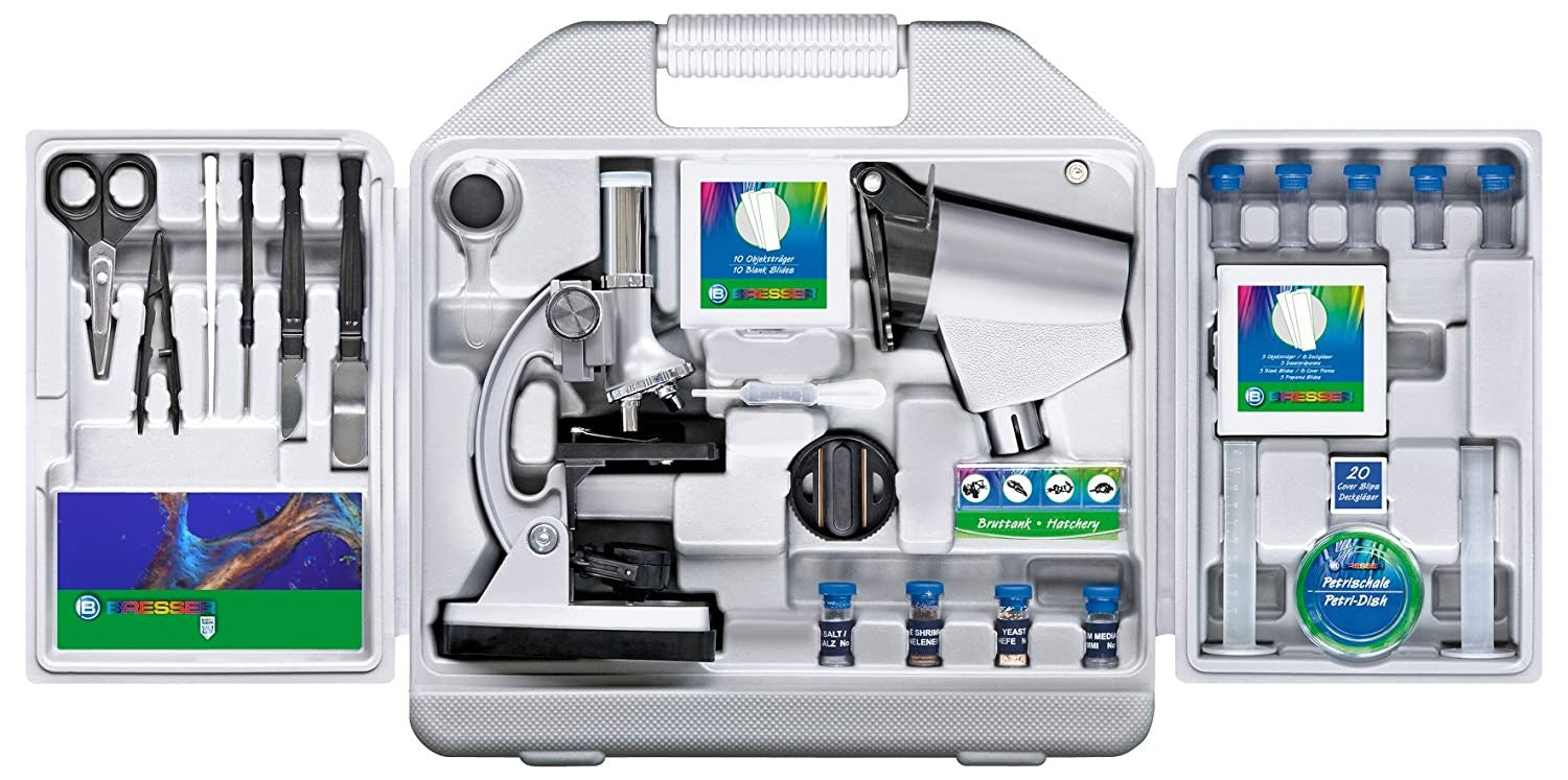 MICROSCOPIO CON ACCESORIOS - Bresser