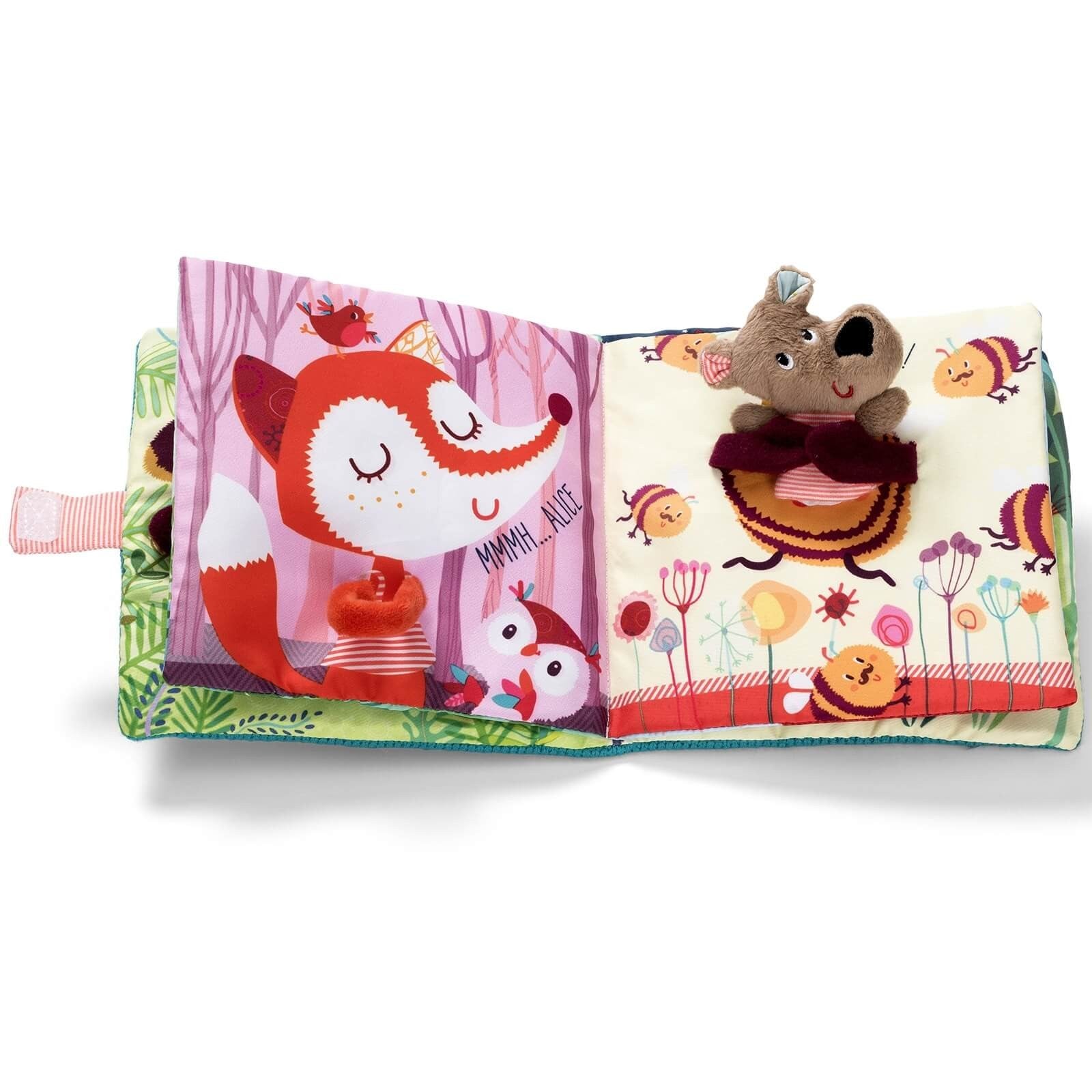 Libro Blando César | Ideal para Niños | Fomenta el Sueño | Juguete Seguro y Suave, Tela - Lilliputiens 86863