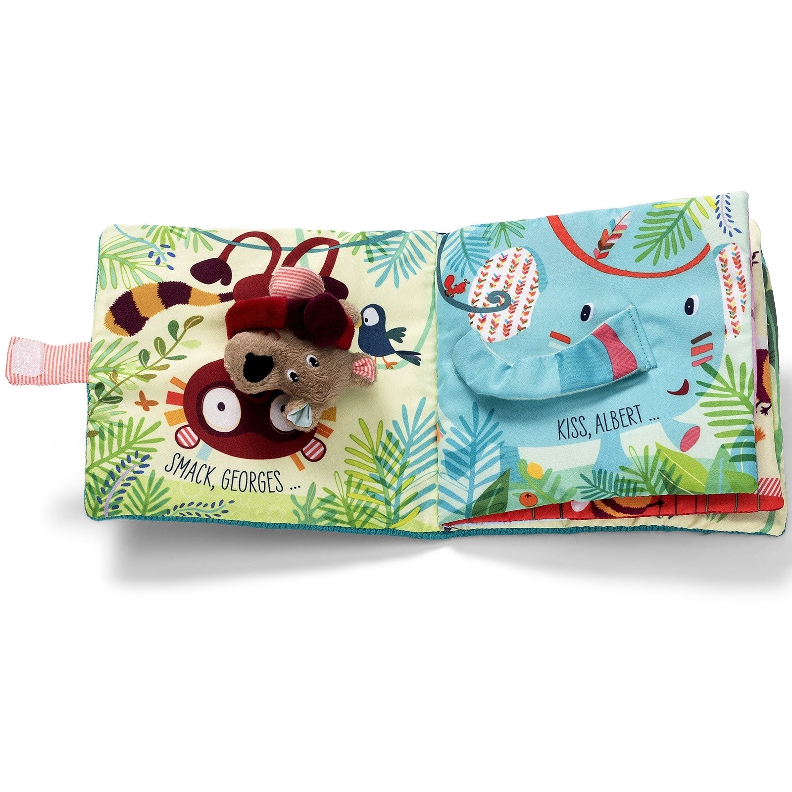 Libro Blando César | Ideal para Niños | Fomenta el Sueño | Juguete Seguro y Suave, Tela - Lilliputiens 86863