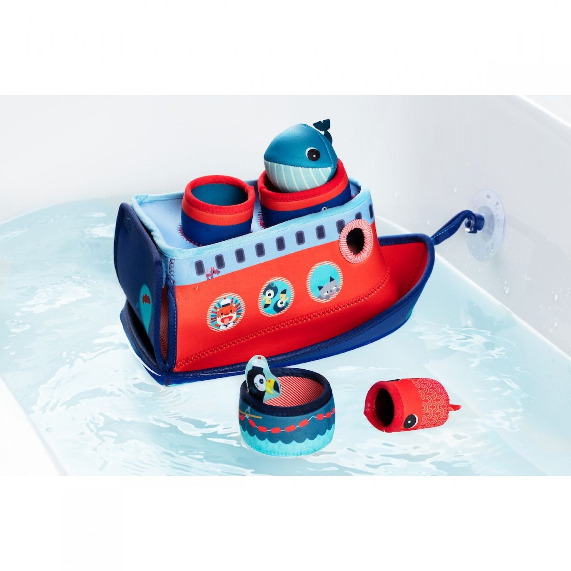 Juego para el baño barco - Lilliputiens 83195