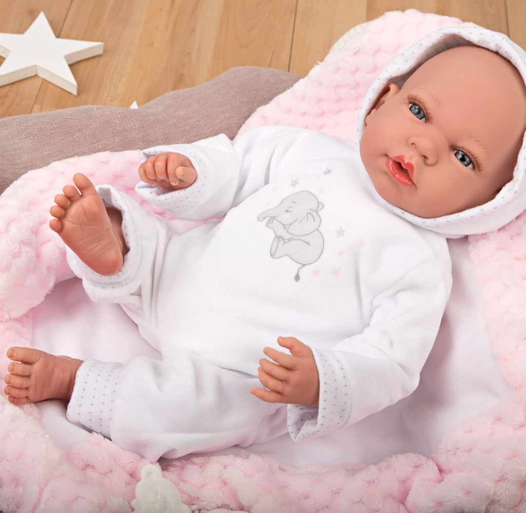 ANDIE ELEGANCE ROSA CON MANTA MUÑECA DE PESO - Arias 60643